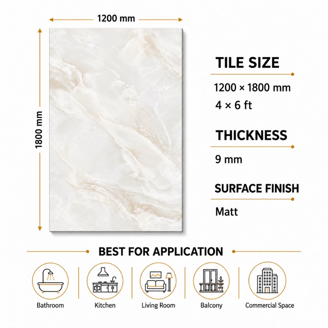 RSC - CRYSTAL WHITE, marble-look wall tile for bathroom (view 7)